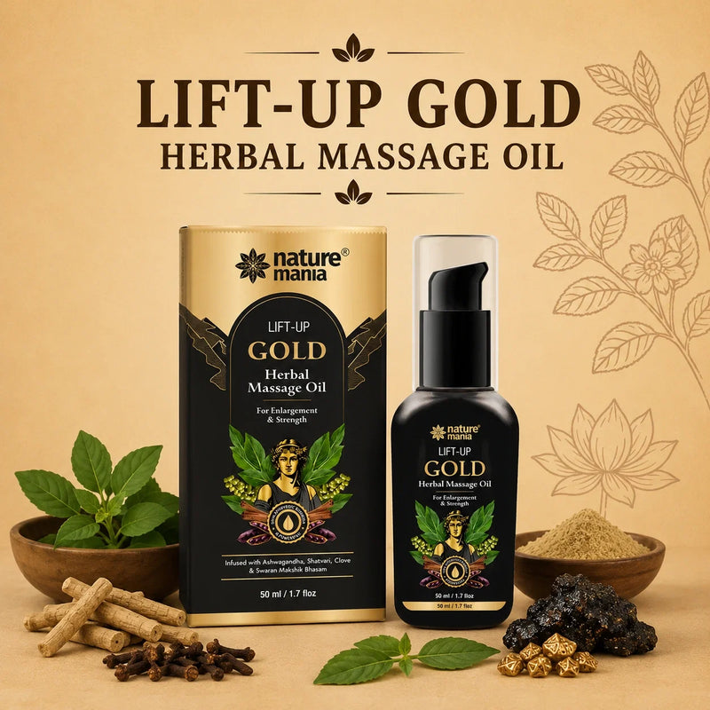 Lift-up Gold Herbal Massage Oil For Men (50ml)