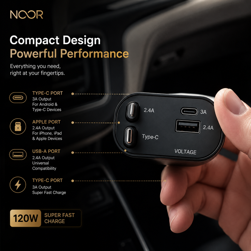 NebulaDrive™ | Fast Car Charger with Starry Light