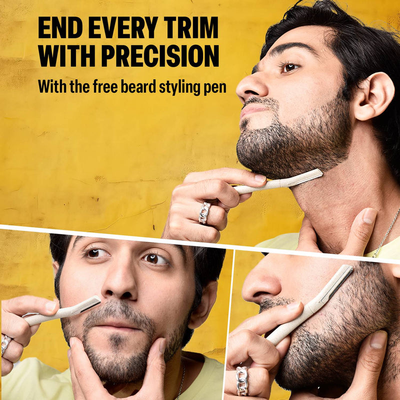 Bombay Shaving Company Power Styler Edge Beard Trimmer Trimmer 120 min Runtime 38 Length Settings (Black)