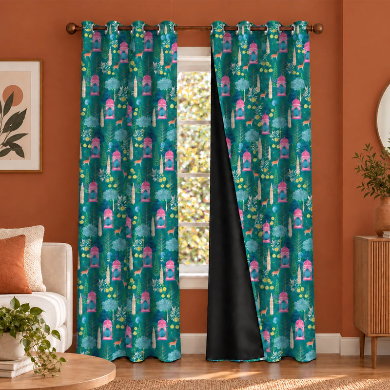 Imprimer Abstract - Digital Printed Blackout Curtain (Pichwai)-1