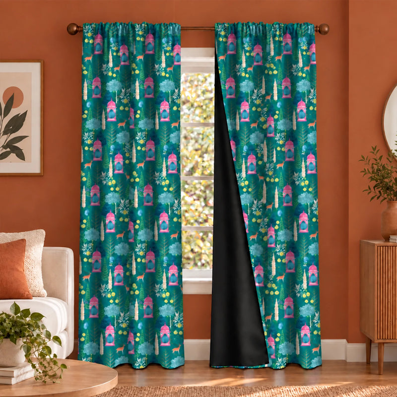 Imprimer Abstract - Digital Printed Blackout Curtain (Pichwai)-1