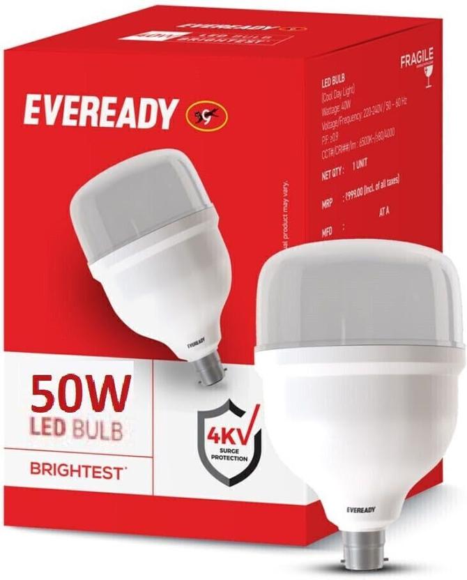 EVEREADY 50 W Basic Standard B22 LED Bulb