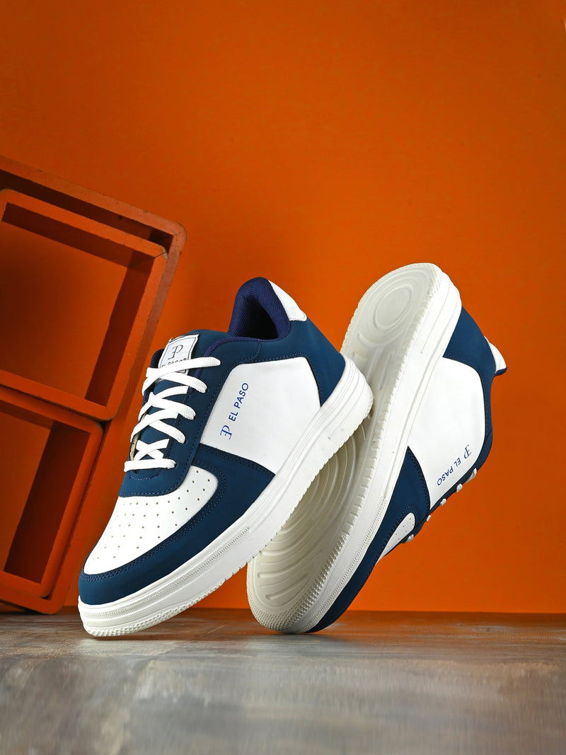 Men Solid Lace Up Sneakers-7
