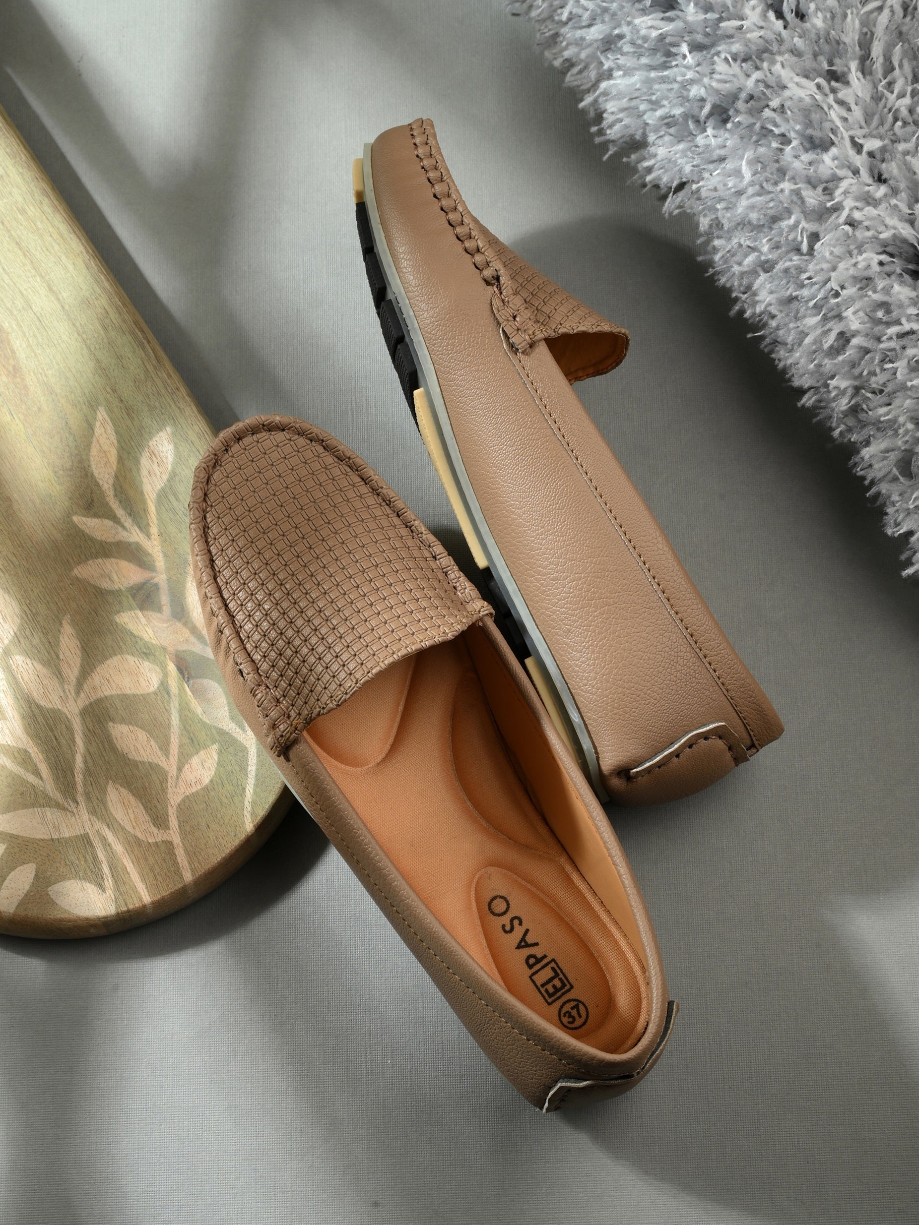 El PASO Round Toe Lightweight Loafers For Women-9