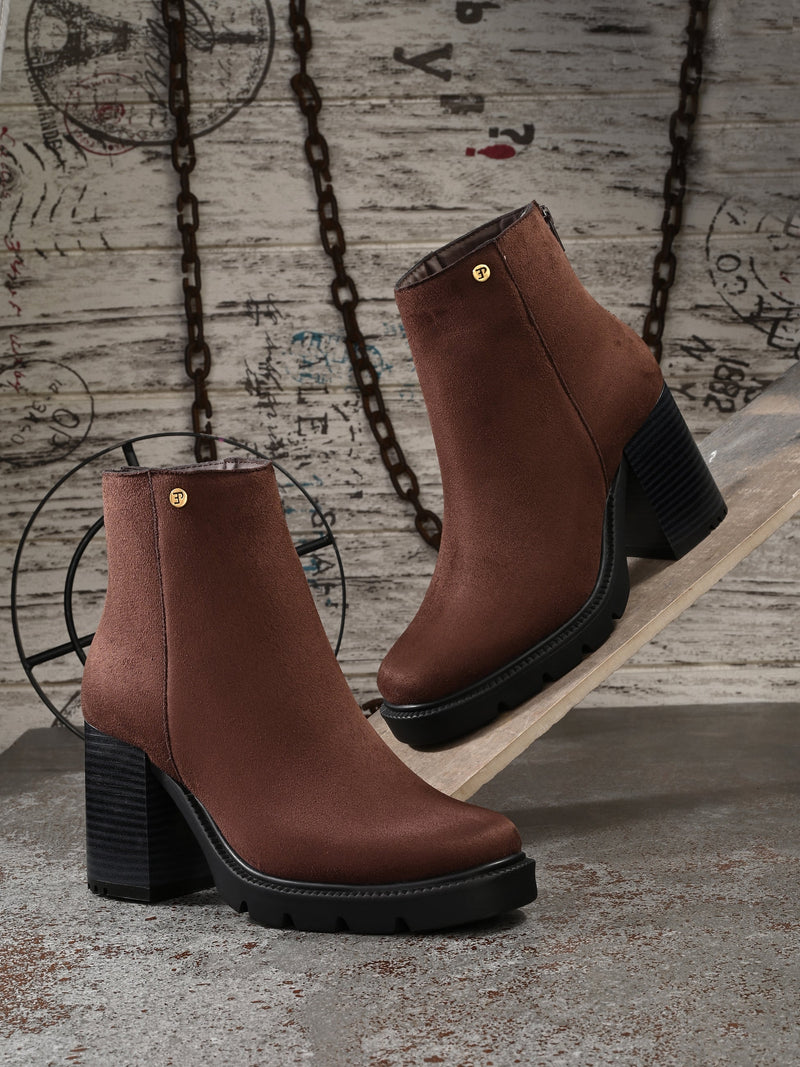 EL PASO Women Faux Leather Casual Chelsea Boots-40