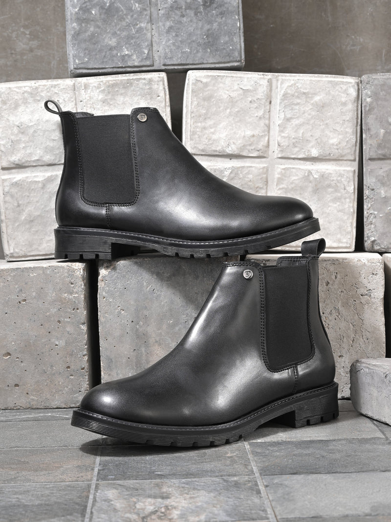 El Paso Men Faux Leather Casual Chelsea Boots-9