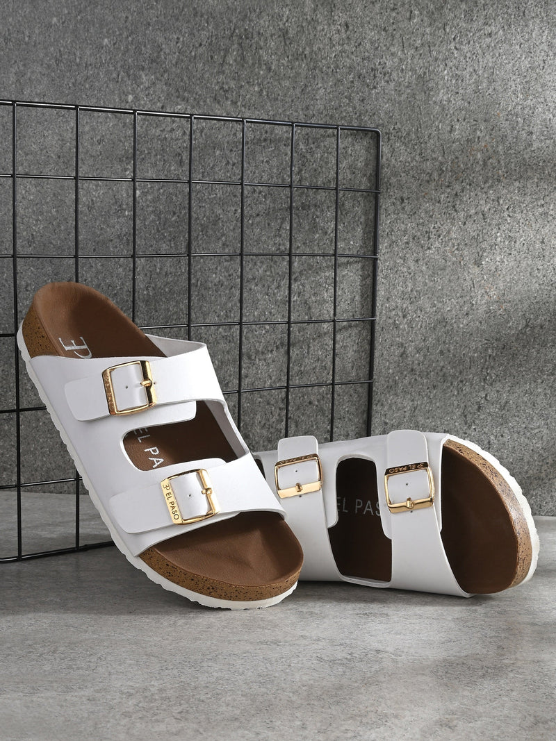 Luxurious Camel Leather Double-Strap Sandal For Women-33