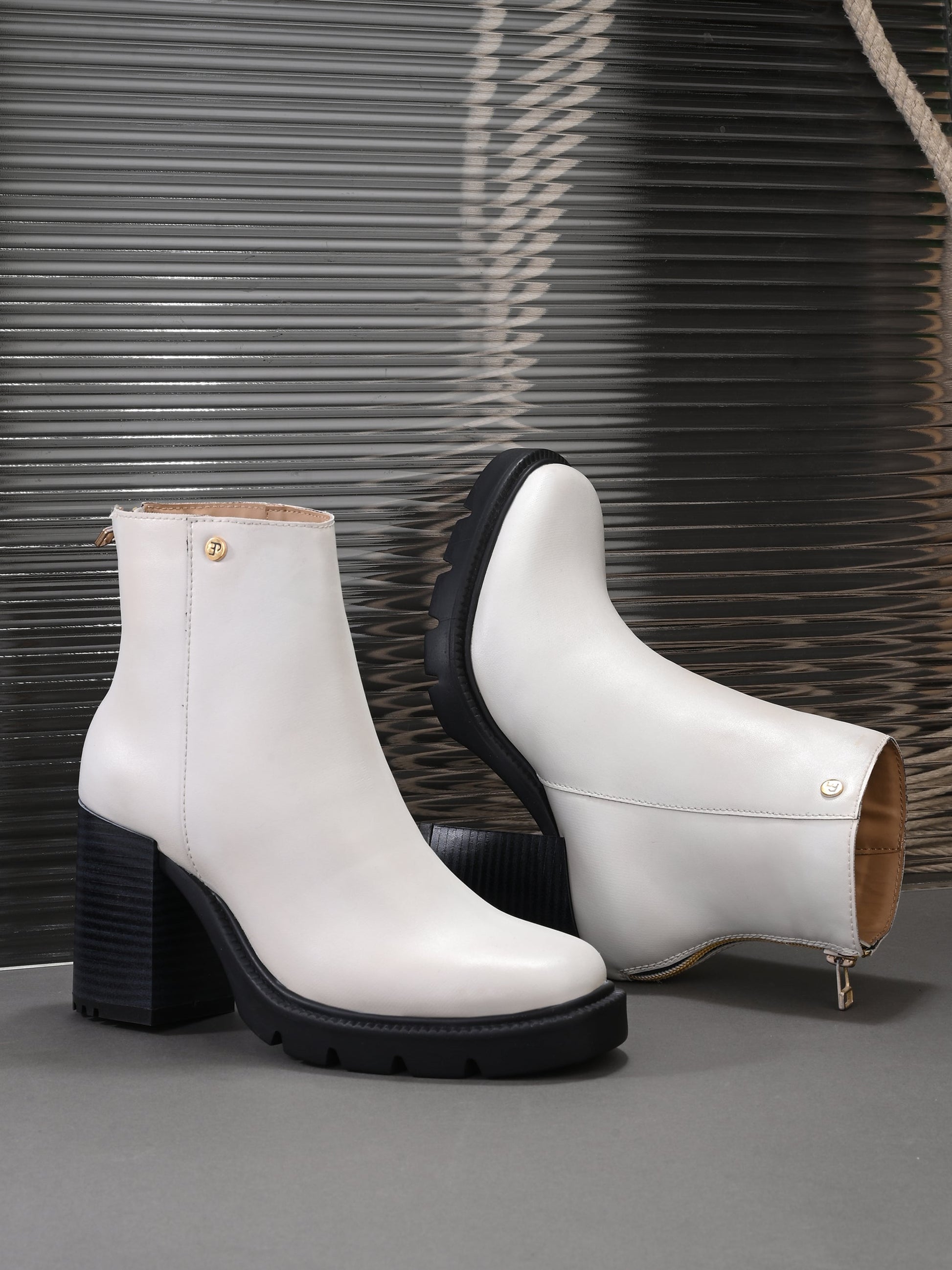 EL PASO Women Faux Leather Casual Chelsea Boots-24