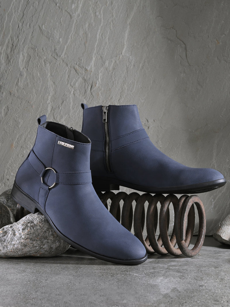 El Paso Men Faux Leather Casual Chelsea Boots-18