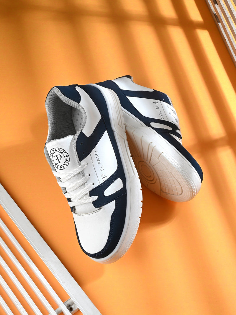 EL PASO Faux Leather Casual Shoes Lace Up Sneakers For Women-18