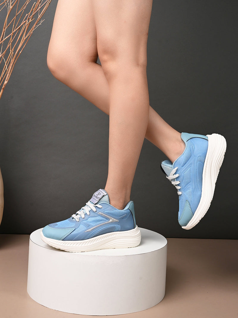 Women Solid Round Toe Lightweight Sneakers-12