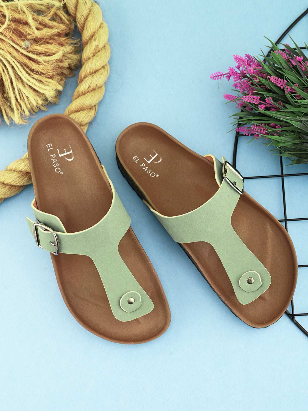 Women Synthetic Open Toe Flats-6