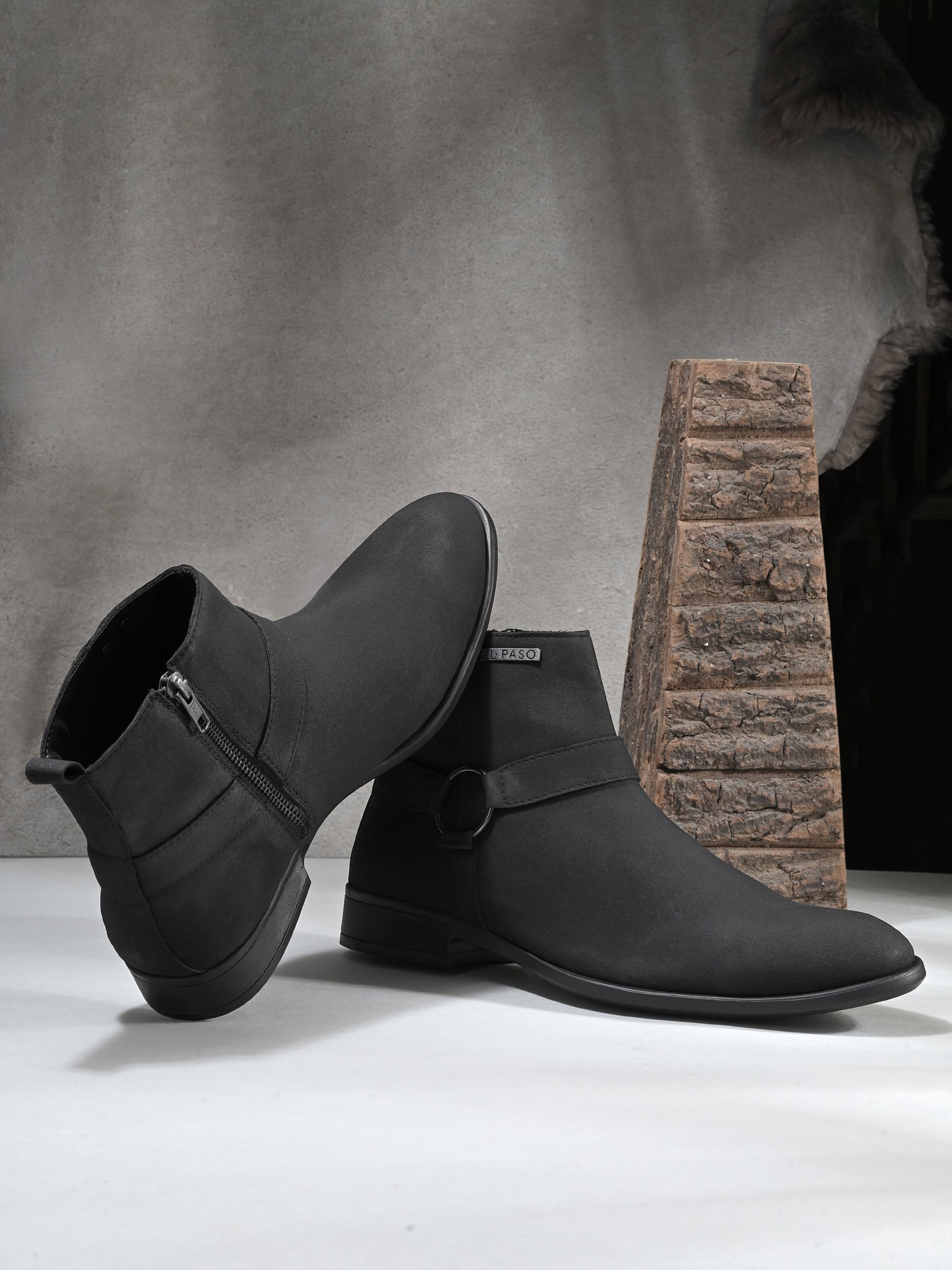 El Paso Men Faux Leather Casual Chelsea Boots-9