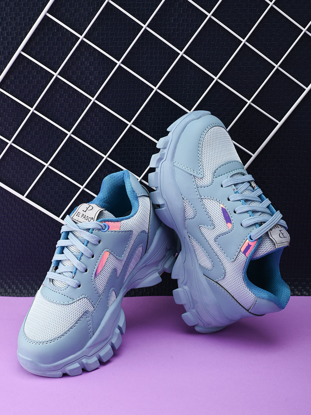 Lace-Ups Round Toe Women Sneakers-12