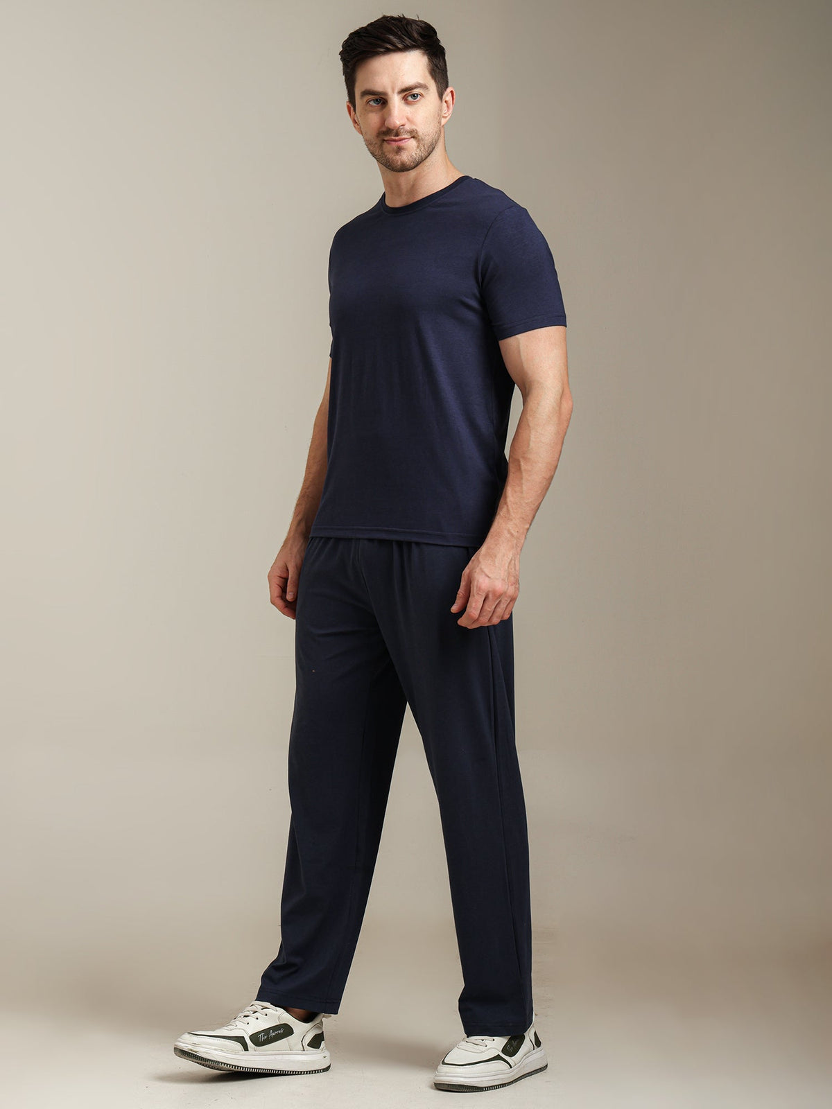 Naturefab Men's Organic Bamboo Pajama Co-ord Mood Indigo-2