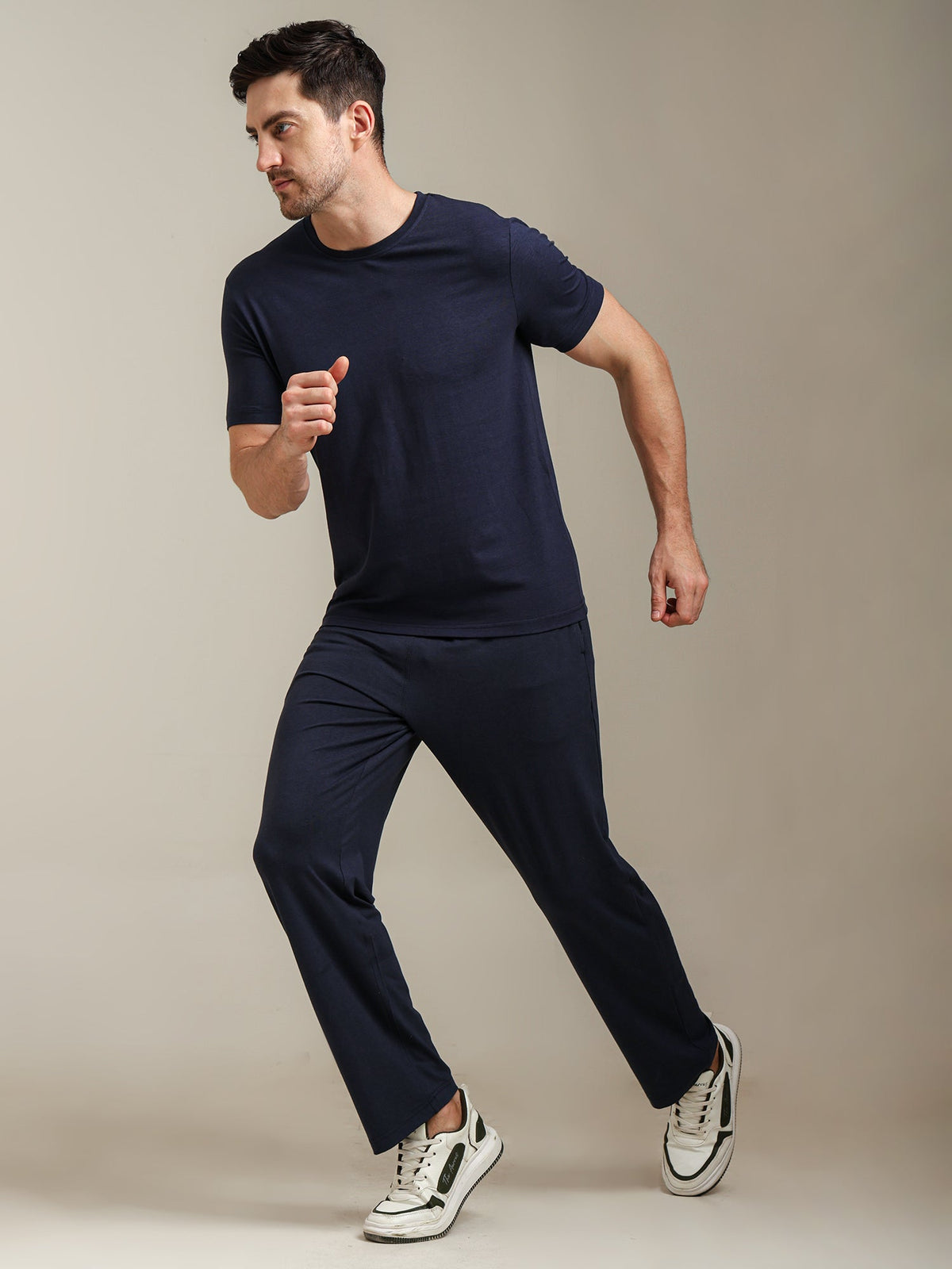 Naturefab Men's Organic Bamboo Pajama Co-ord Mood Indigo