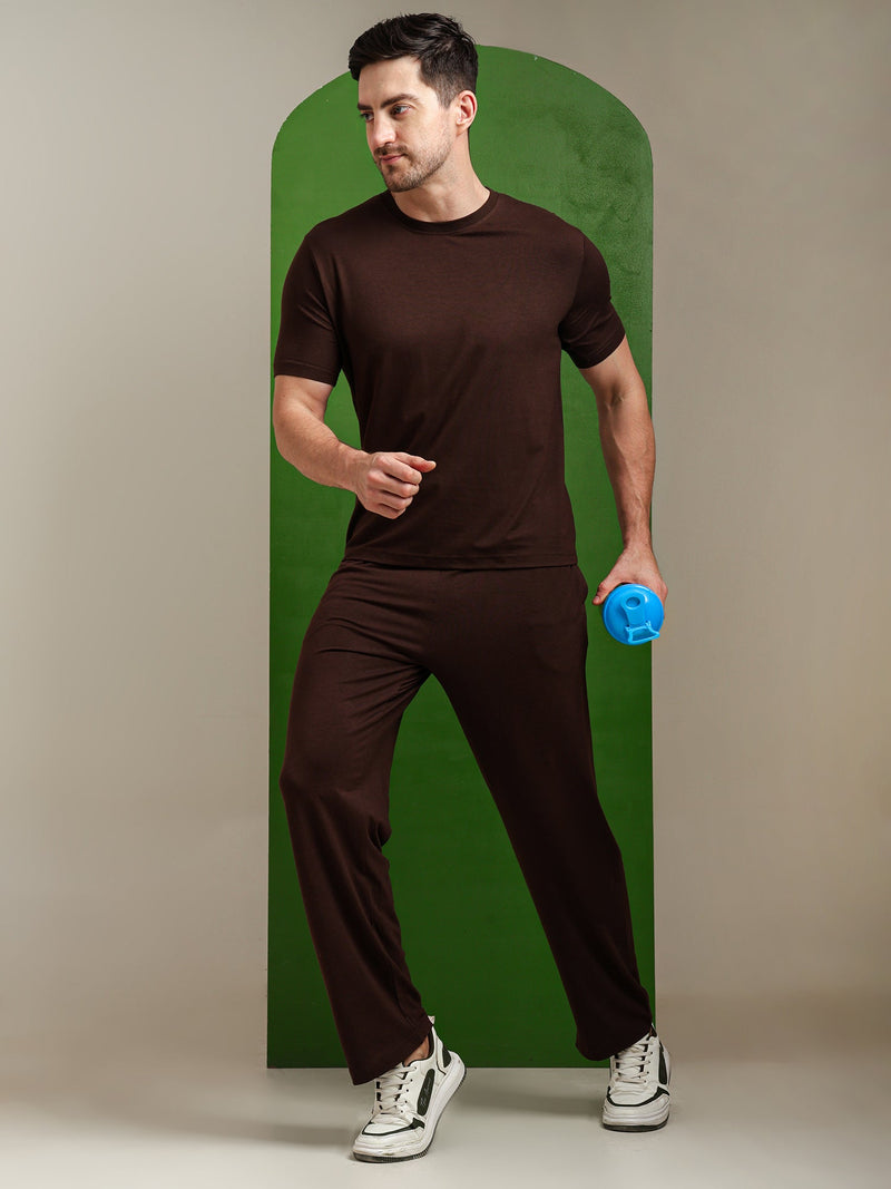 Naturefab Men's Organic Bamboo Pajama Co-ord Coffee Bean-6