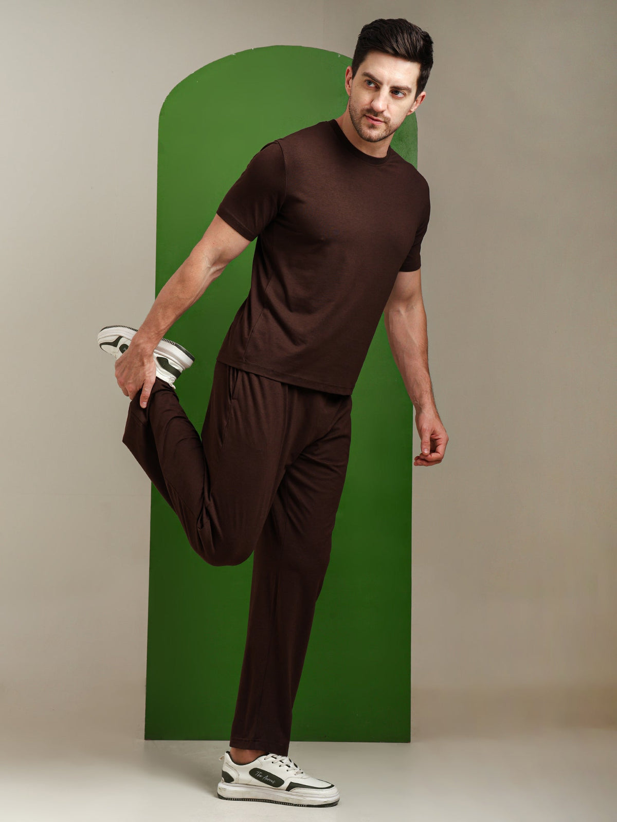Naturefab Men's Organic Bamboo Pajama Co-ord Coffee Bean
