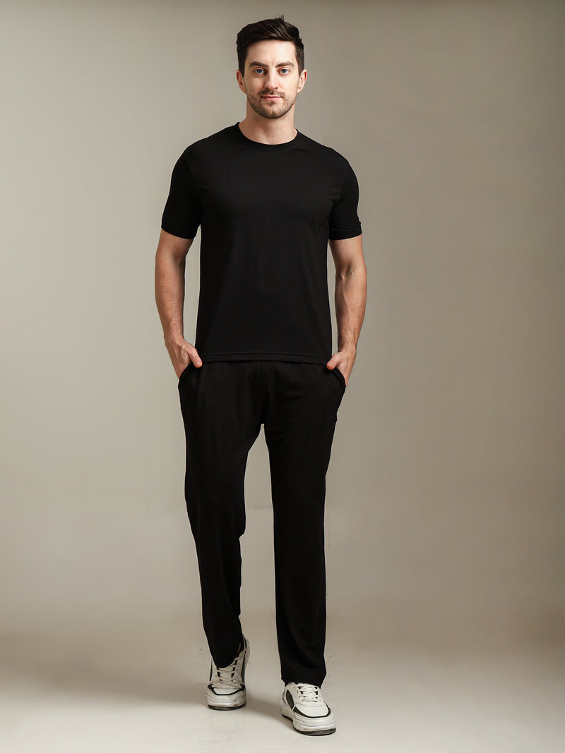 Naturefab Men’s Organic Bamboo Pajama Black-5