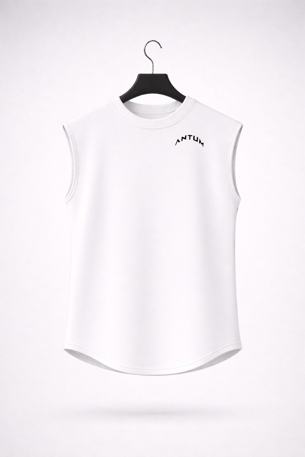 White Drop Shoulder Sleeveless
