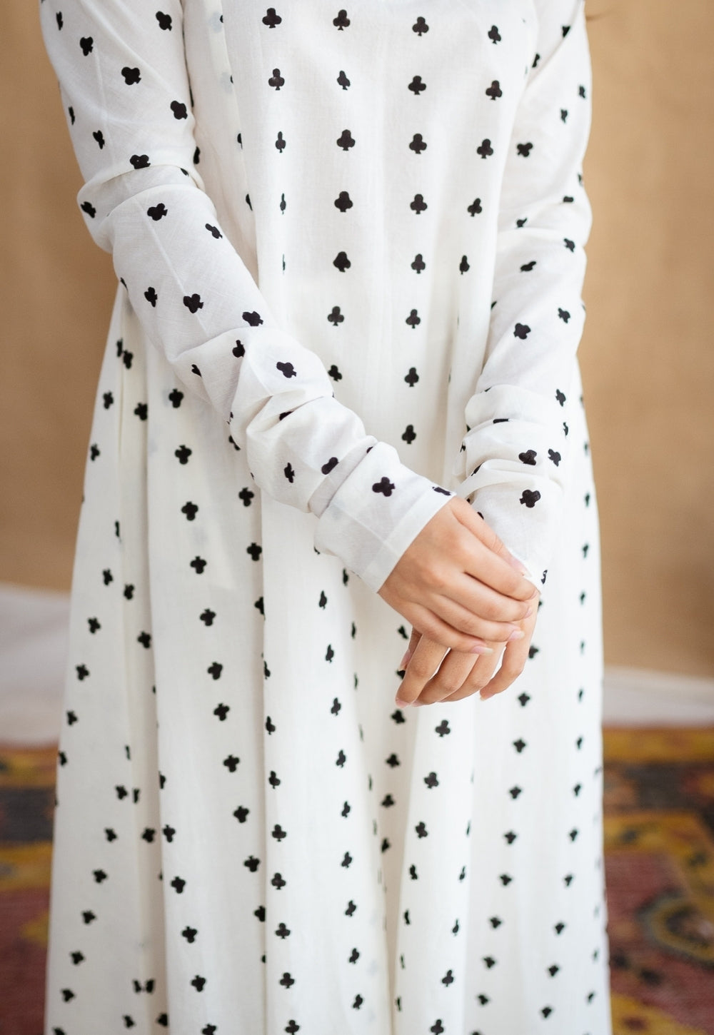 Shinat Block Printed Cotton Kali Kurta