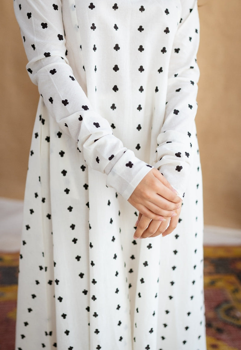 Shinat Block Printed Cotton Kali Kurta