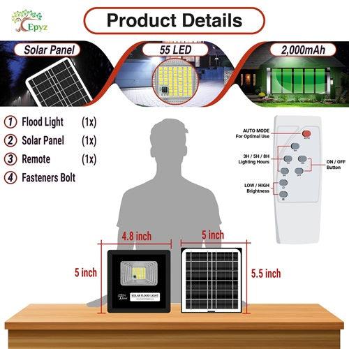 10 Watt Solar LED Flood White Lights (Buy 1 Get 1 Free)