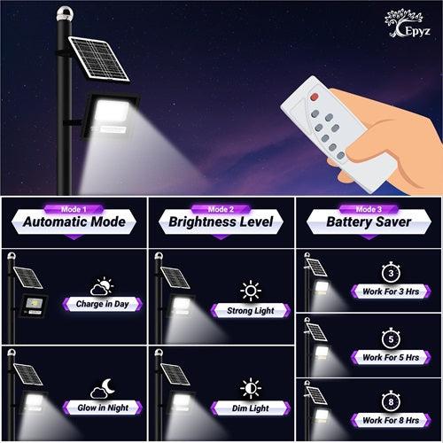 10 Watt Solar LED Flood White Lights (Buy 1 Get 1 Free)