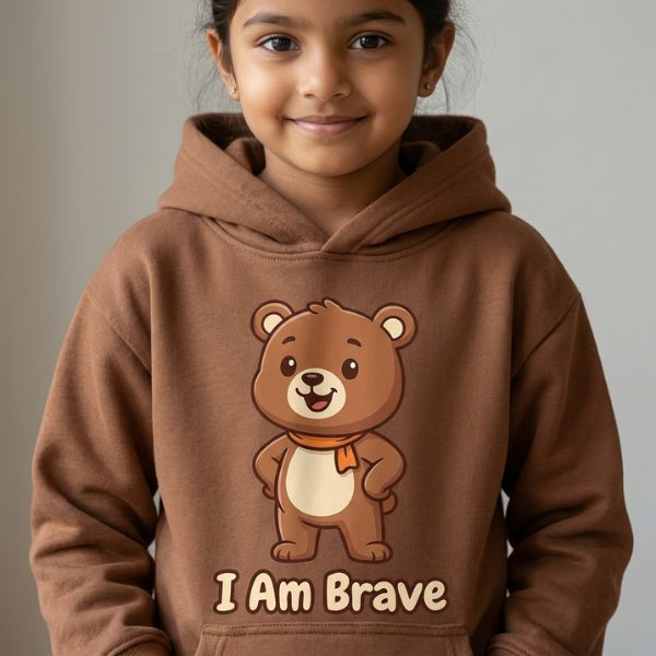 (Set of 2) Oops & I Am Brave Kids Hoodie Combo-5