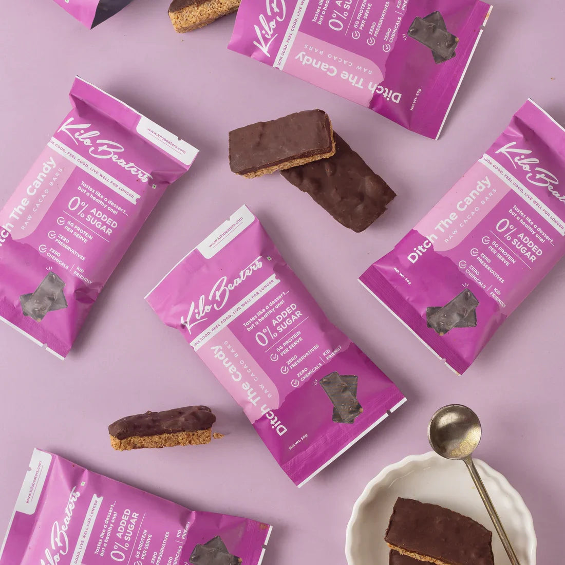 Ditch the Candy | Raw Cacao Bars | High-Protein, No Added Sugar