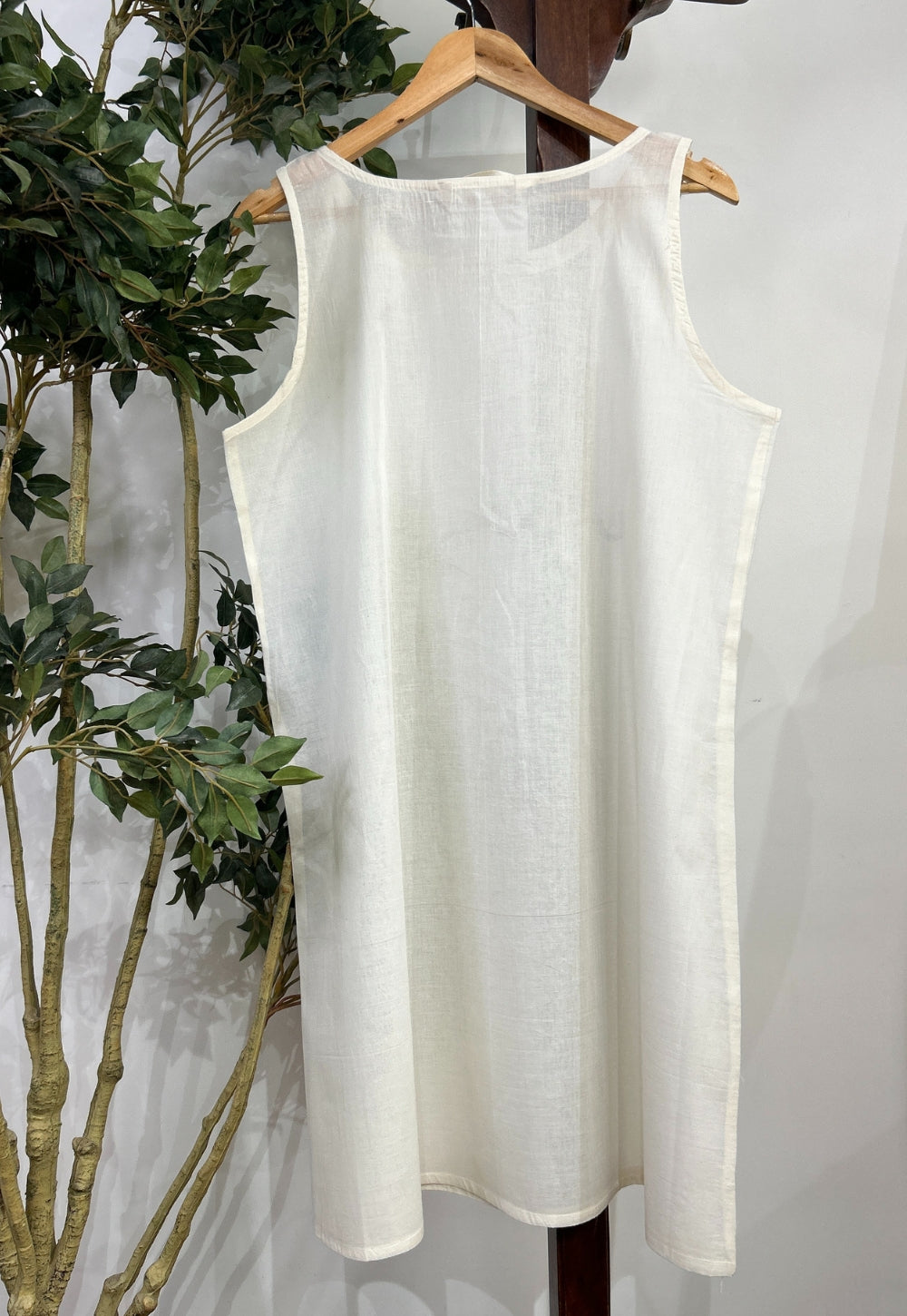 Solid Mul Cotton Straight Slip