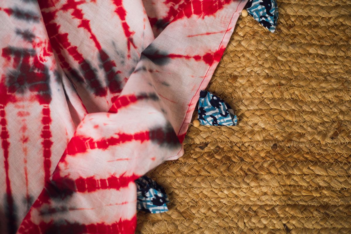 Cotton Mul Tie Dye Saree Laal Ishq-10