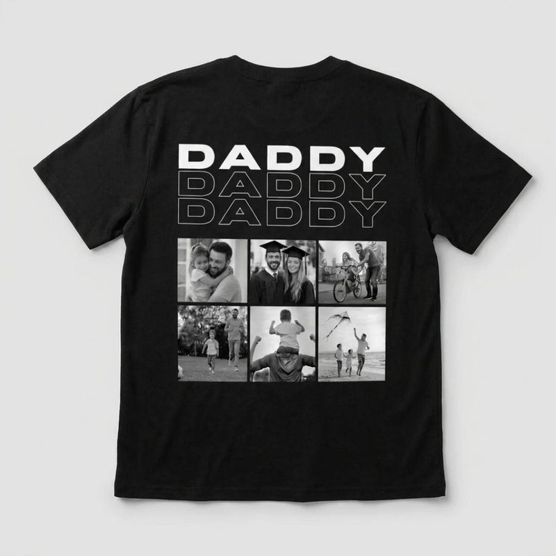 Personalized Photo Collage T-Shirt – Papa, Daddy, Mummy or Any Name-4