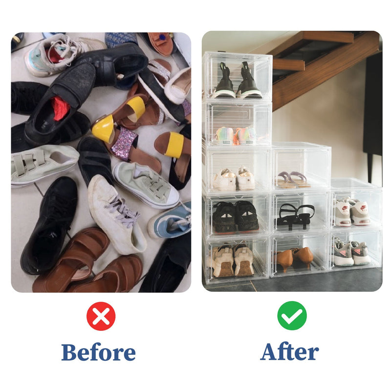 Clear Multi Bins | Shoe Sneakers Organizer