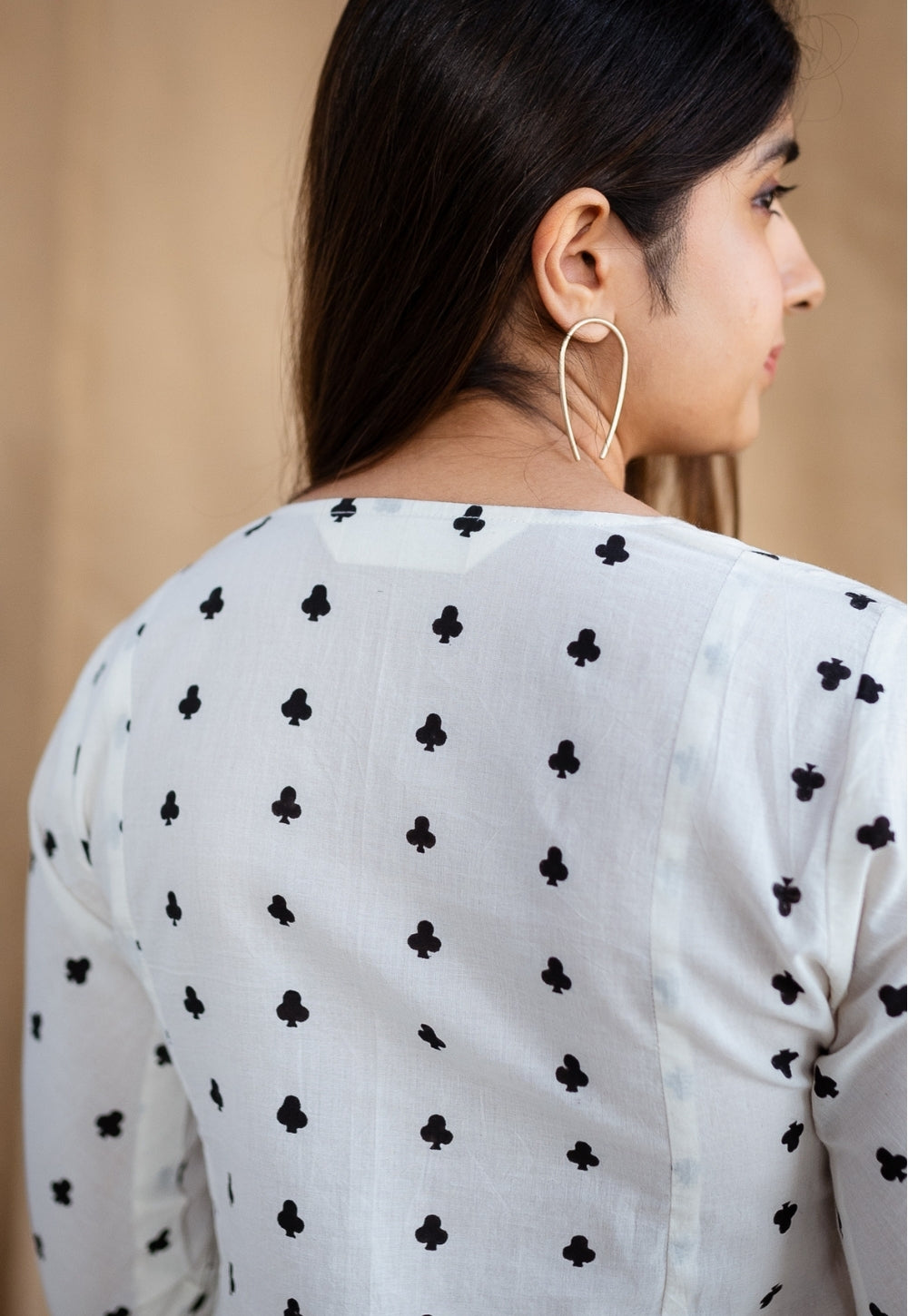 Shinat Block Printed Cotton Kali Kurta