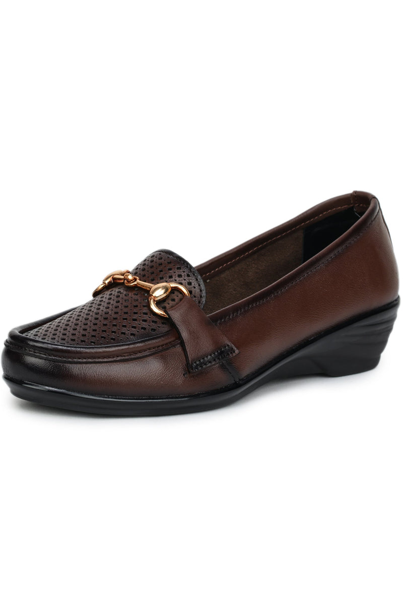 Women’s Textured Genuine Leather Bellies - 1141
