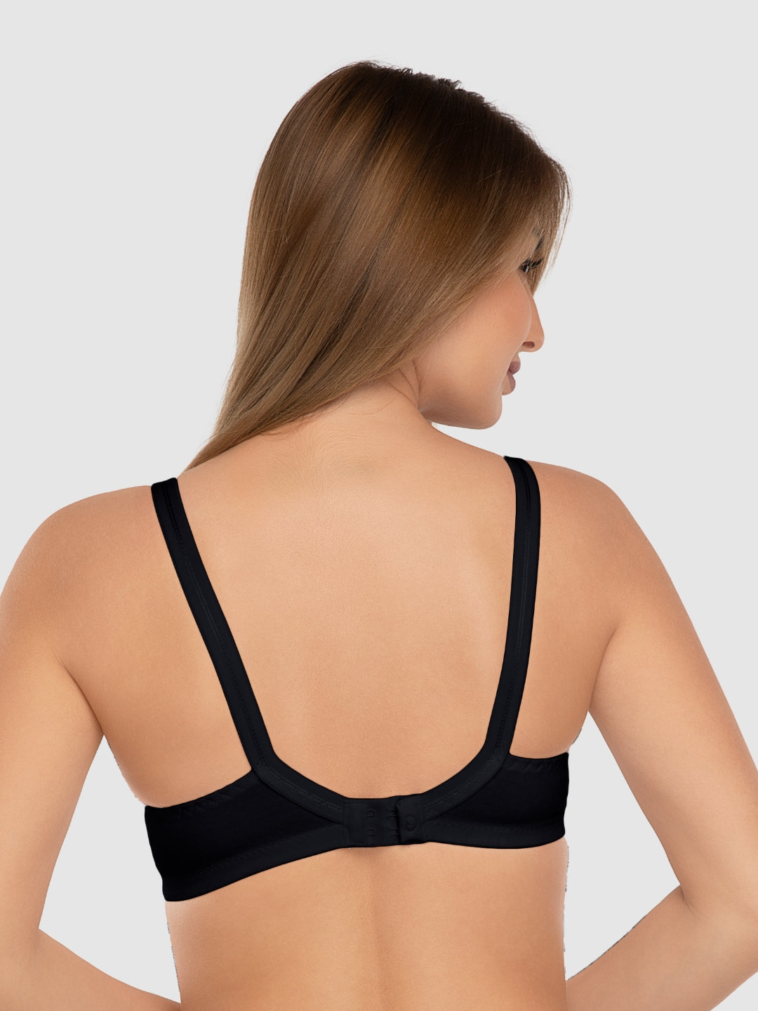 Daisy Dee Multicolor Non Padded Non Wired Full Coverage Bra Pack of 3 - SHAPE UP_3PK_BLACK/CARROT/D MAROON