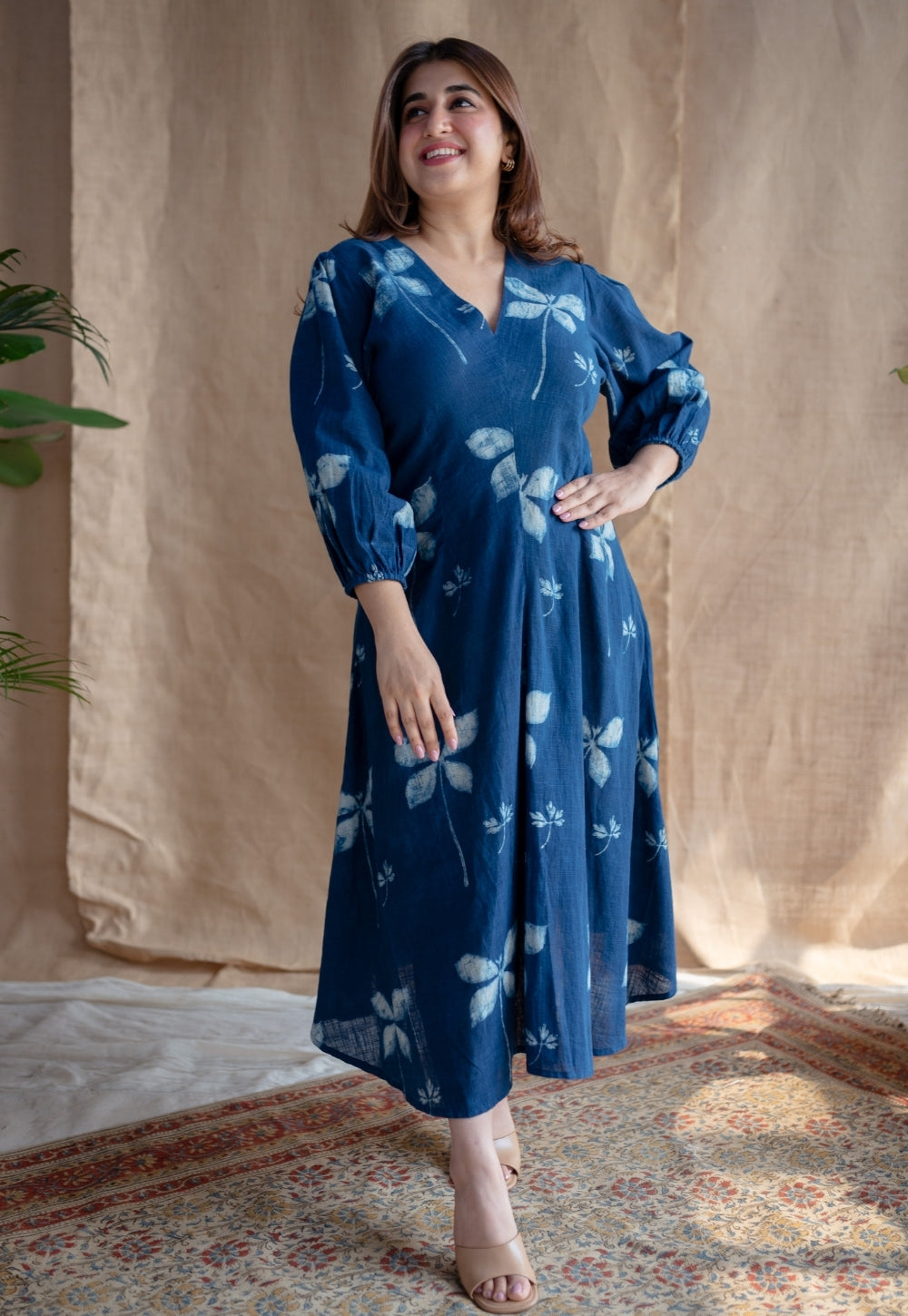 Iyana Dabu Slub Cotton Dress