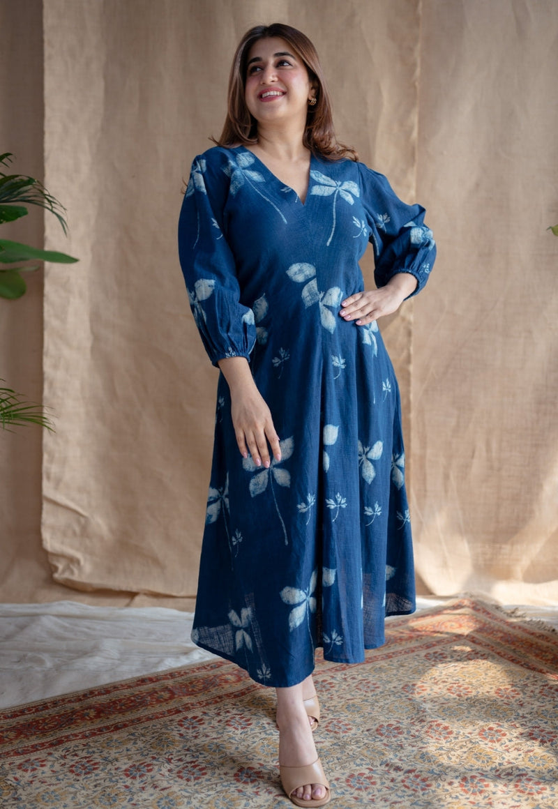 Iyana Dabu Slub Cotton Dress