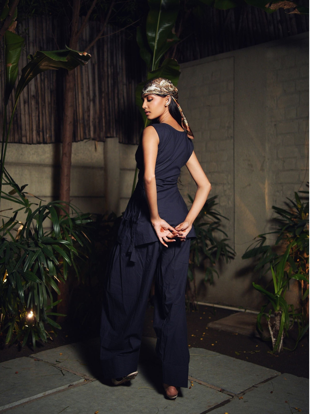 Myra Farshi Two Piece Poplin Cotton Set for Women