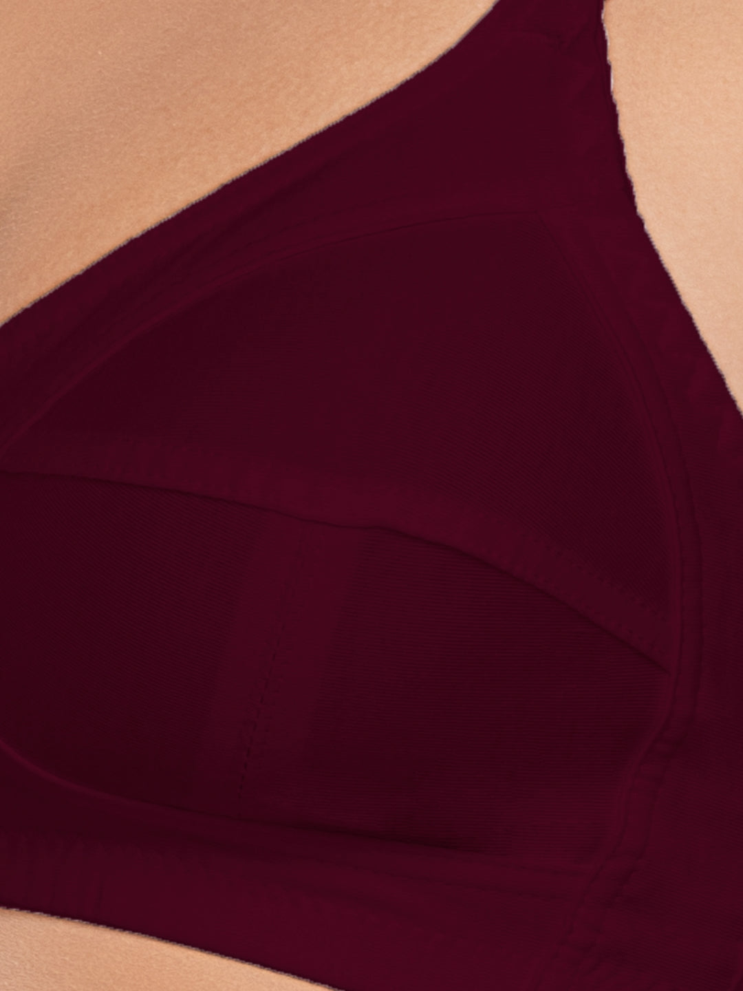 Daisy Dee Multicolor Non Padded Non Wired Full Coverage Bra Pack of 3 - SHAPE UP_3PK_BLACK/CARROT/D MAROON