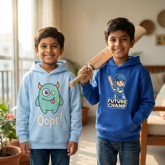 Oops & Future Champ Kids Hoodie Combo-1