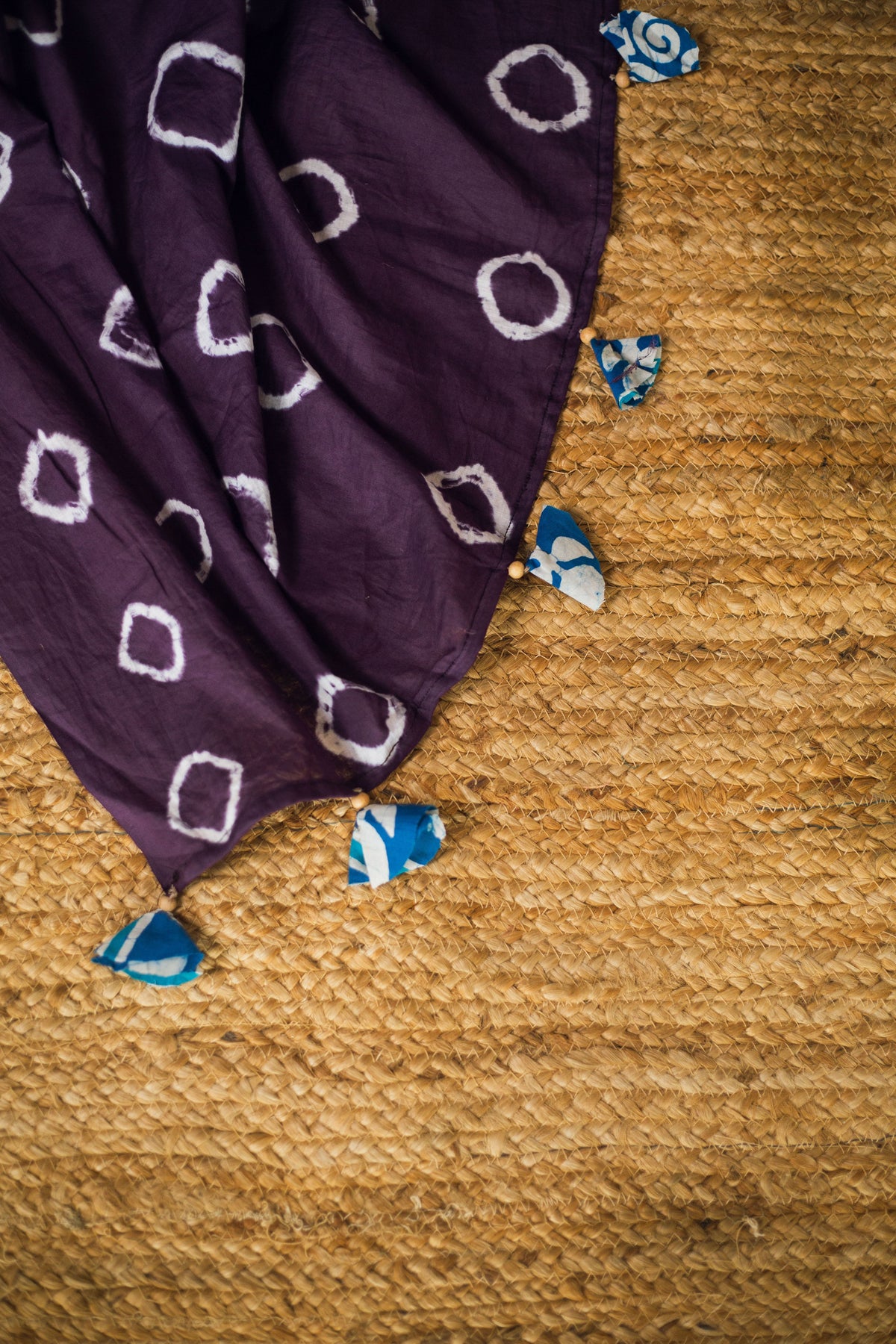 Cotton Mul Tie Dye Saree Jamun Leheriya-12