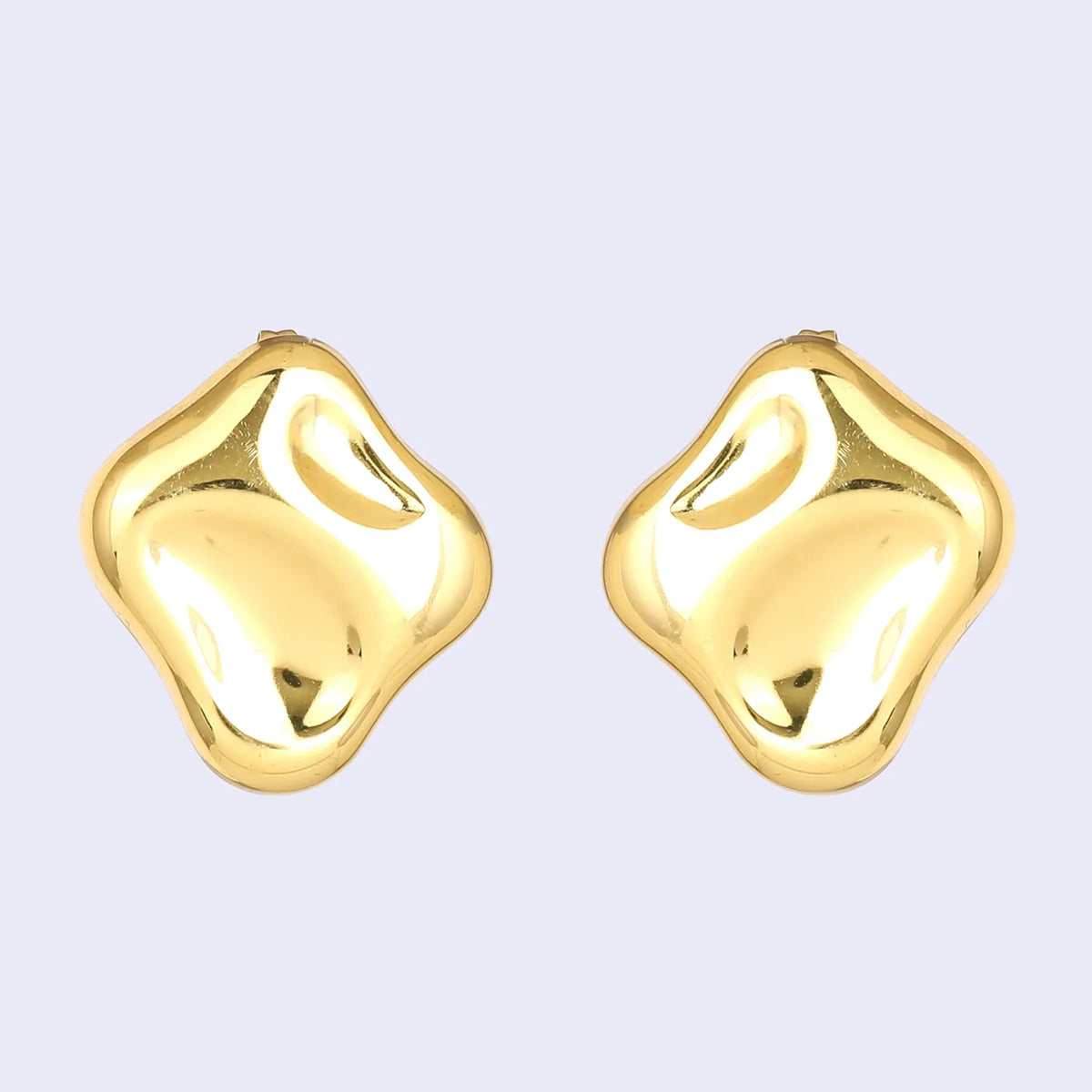 Modern Gold-Plated Demi Fine Stud Earrings for Women Party Wear