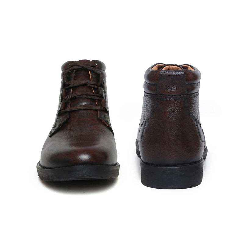Men's High Ankle Leather Boots – D-3571 | Zoom Shoes