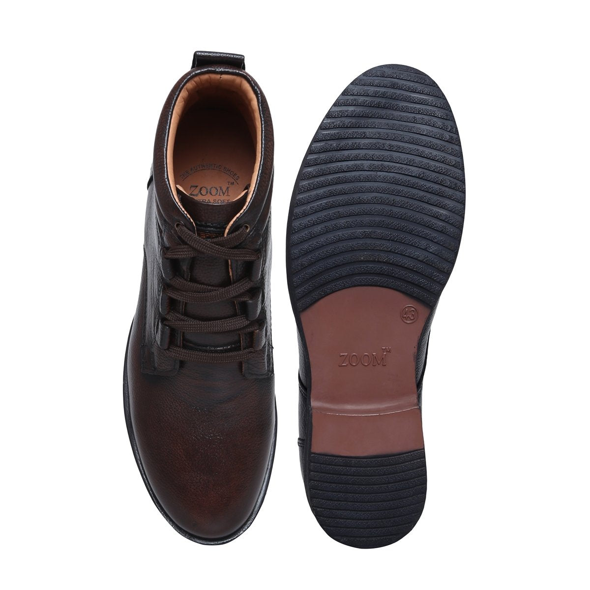 Men's High Ankle Leather Boots – D-3571 | Zoom Shoes