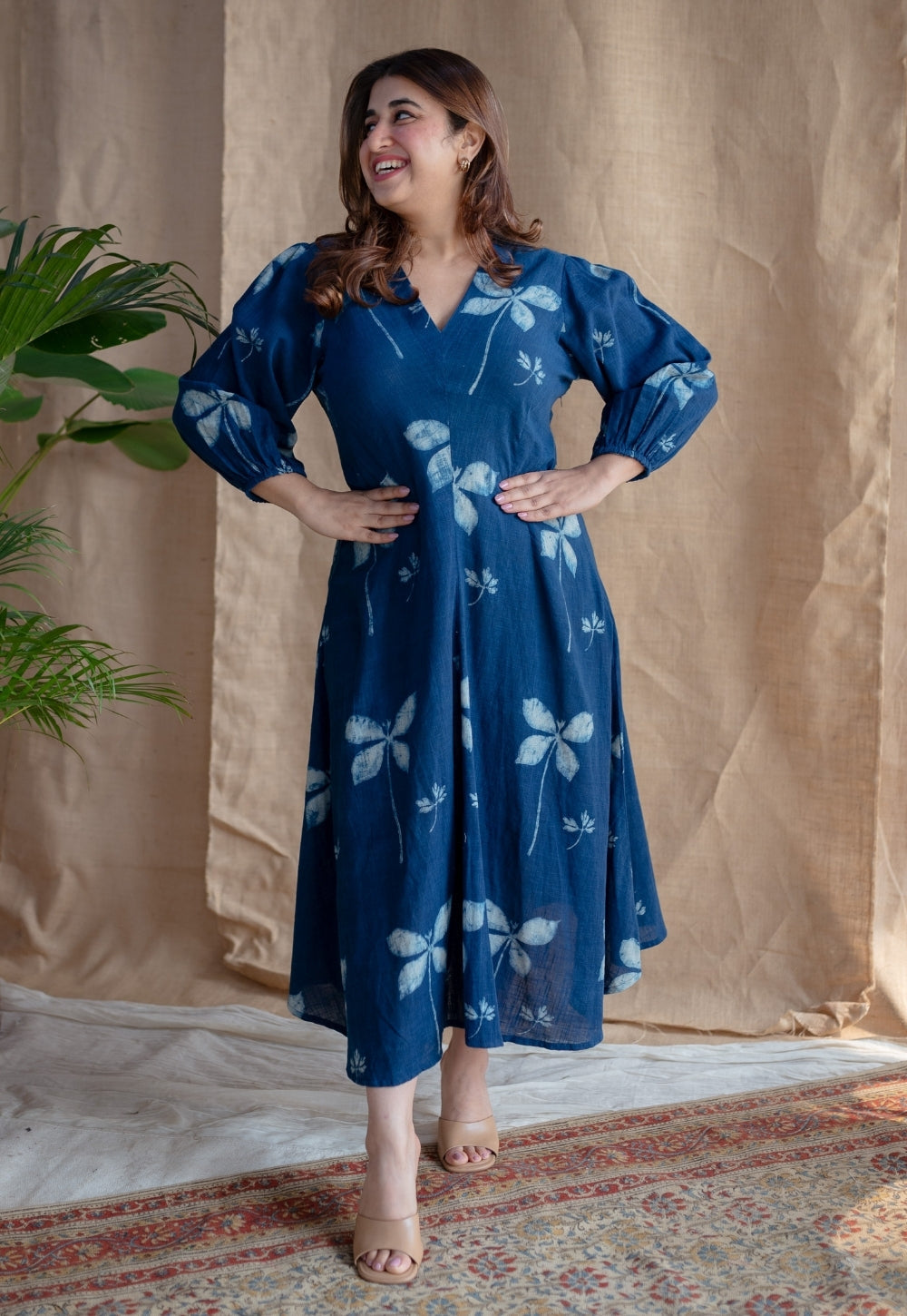 Iyana Dabu Slub Cotton Dress
