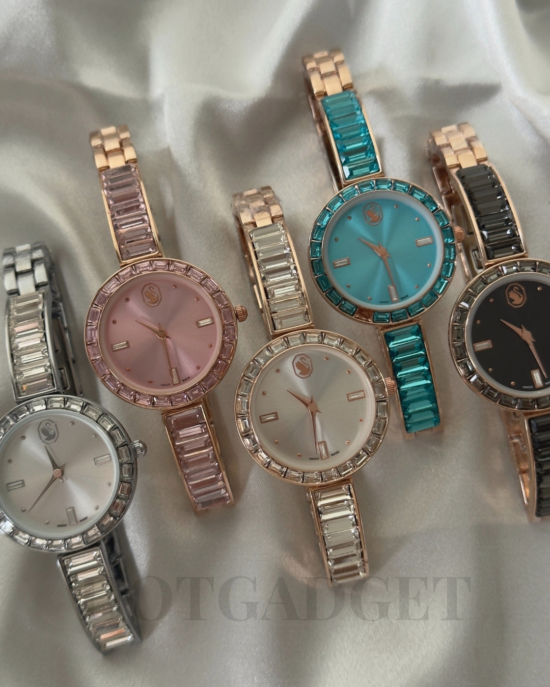 Swarvoski-Matrix Bangle (Bracelet Watch)