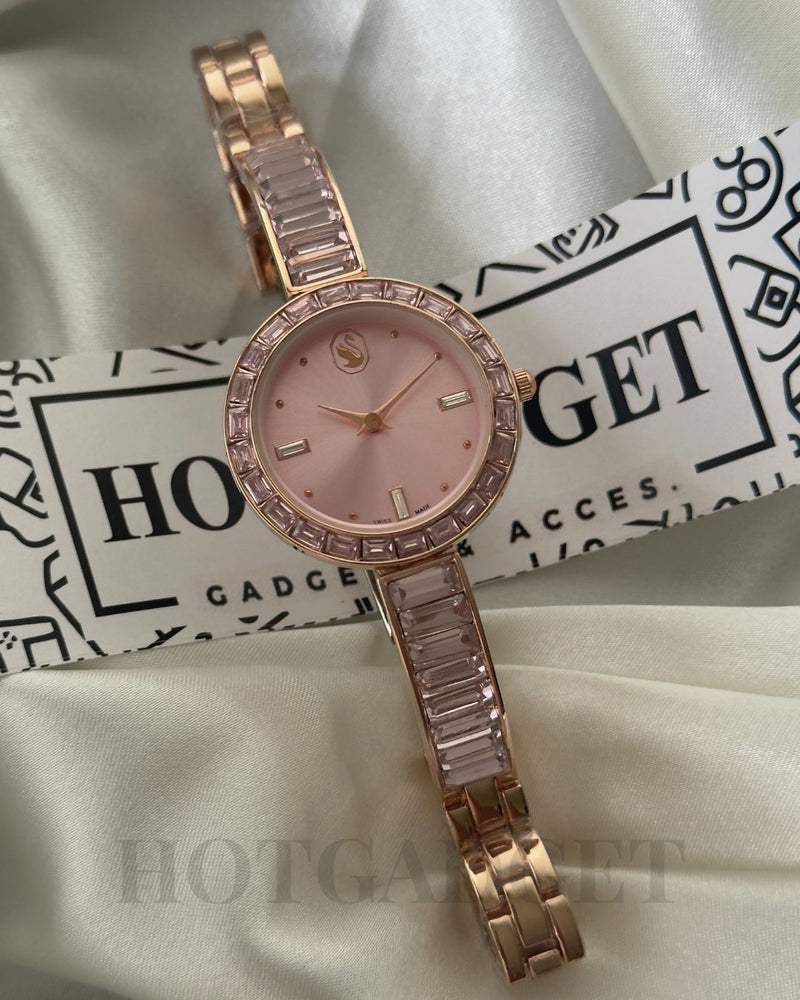 Swarvoski-Matrix Bangle (Bracelet Watch)