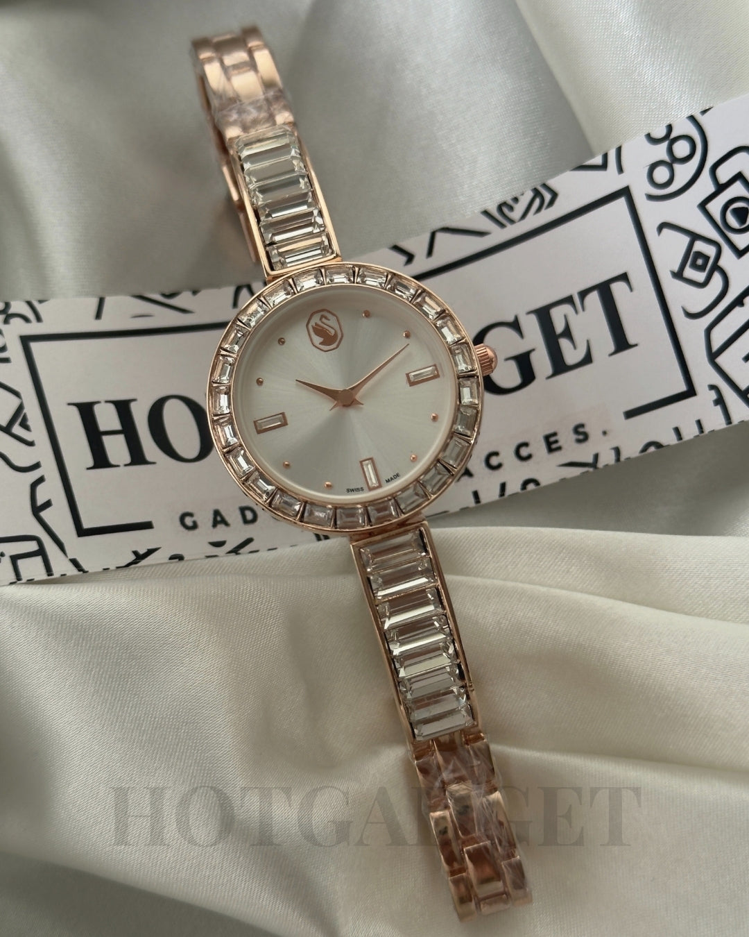 Swarvoski-Matrix Bangle (Bracelet Watch)